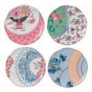 Wedgwood Butterfly Bloom Tea Plate, Set of Four