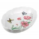 Lenox Butterfly Meadow China Scalloped Oval Baker