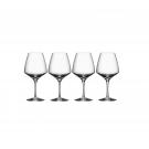 Orrefors Crystal, Pulse Crystal Wine Glasses, Set of Four