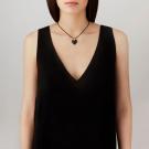 Lalique Amoureuse Beaucoup Heart Pendant, Black