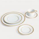Ralph Lauren Wilshire Salad Plate, Gold And White