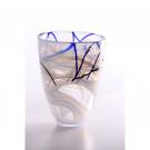 Kosta Boda 8" Contrast Crystal Vase, White