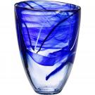 Kosta Boda Contrast Crystal Vase, Blue