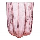 Kosta Boda Crackle Large 11.5" Vase Pink