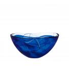 Kosta Boda Contrast Large Crystal Bowl, Blue