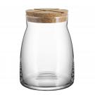 Kosta Boda Bruk Jar with Cork Clear, Large