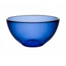 Kosta Boda 6 1/8" Bruk Crystal Serving Bowl, Water Blue
