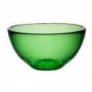 Kosta Boda 8 1/2" Bruk Crystal Serving Bowl, Green