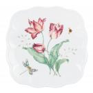 Lenox Butterfly Meadow Dinnerware Square Accent Plate, Single