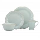 Lenox French Perle Blue Dinnerware 4 Piece Place Setting