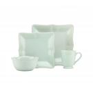 Lenox French Perle Bead Ice Blue Square, 4 Piece Place Setting