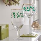 Lenox Barware Holiday Decal Wine Balloon Glasses, Set of 4