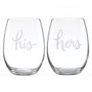Kate Spade New York, Lenox Two Of A Kind His Hers Stemless Wine