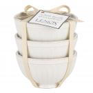 Lenox French Perle Groove Mini Bowl Set Of Three White