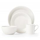 Kate Spade China by Lenox, Stoneware Willow Drive Cream 4 Piece Place Setting