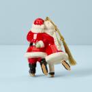 Lenox Christmas 2022 Ice Skating Santa and Mrs. Claus Ornament