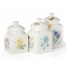 Lenox Butterfly Meadow China Square Canisters Set Of Three