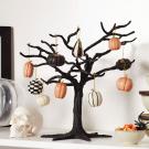 Lenox Mini Pumpkin 10 Piece Ornament And Matte Black Metal Tree Set