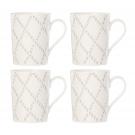 Lenox Textured Neutrals Dinnerware Tup Mug Set Of Four