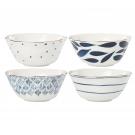 Lenox Blue Bay China All Purpose Bowls Set Of Four