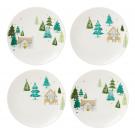 Lenox China Balsam Lane Cabin Accent Plates Set of 4