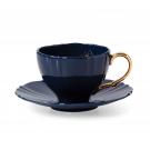Lenox Sprig And Vine China Navy Tea Cup and Saucer