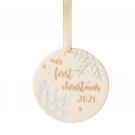 Lenox 2021 Our 1st Christmas Together Snowflake Ornament