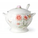 Lenox Butterfly Meadow Dinnerware 2-Piece Tureen and Ladle Soup Set
