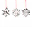 Lenox Christmas Mini Metal Snowflake Ornament Set of 3