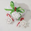 Lenox Christmas 2022 Mini Metal Snowflake Ornament Set of 3