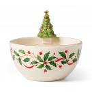 Lenox China Holiday Snowman Figural Bowl