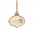 Lenox Christmas 2022 Holiday Sentiment Ornament Charm Love