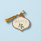Lenox Christmas 2023 Holiday Sentiment Merry Ornament