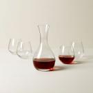 Lenox Crystal Tuscany Classics Wine Decanter and Four Stemless Wine Glasses Set
