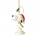 Lenox Christmas 2022 Disney Snoopy Under the Mistletoe Ornament