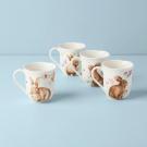Lenox Butterfly Meadow Bunny Mugs, Set of 4, Assorted