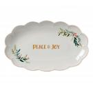 Lenox China French Perle Berry Peace and Joy Oval Platter