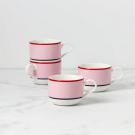 Kate Spade, Lenox Make It Pop Mug Set of 4 Pink, Blue