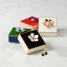 Kate Spade, Lenox Make It Pop Floral Covered Box Black, White
