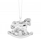 Reed And Barton 2023 Rocking Horse Ornament, Sterling Silver