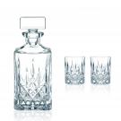 Nachtmann Noblesse Decanter and 2 Whiskey Tumblers Set