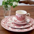 Johnson Brothers Old Britain Castles Pink Tea Saucer, Single