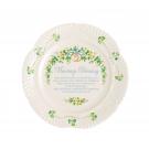 Belleek China Celebration Marriage Blessing Plate