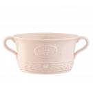 Belleek China Claddagh Handled Soup Bowl