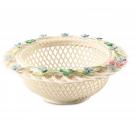 Belleek China Forget Me Not Basket, Limited Edition