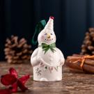 Belleek China 2022 Party Snowman Hanging Ornament