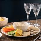 Belleek Trinity Knot Chip and Dip Set