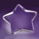 Crystal Blanc, Personalize! Star Crystal Paperweight 4 1/2"