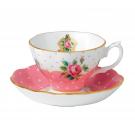 Royal Albert Cheeky Pink Teacup and Saucer Set