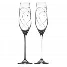 Royal Doulton, Celebrations Two Hearts Entwined Toasting Flute, Pair